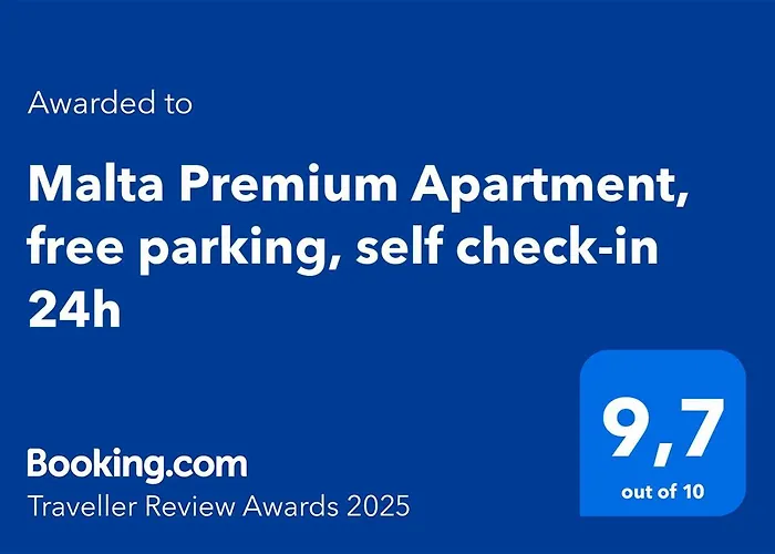 Malta Premium Apartment, Free Parking, Self Check-in 24h, Air-conditioning דירה *